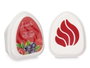 Acorde Lot de 4 Minis Désodorisants Fruits Rouges Gel 24x7x4 cm - Rouge (Set de 12)