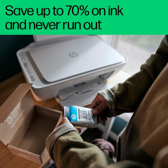 HP Imprimante tout-en-un sans fil DeskJet 2821e - Impression, numérisation, copie jusqu'à 7.5 ppm