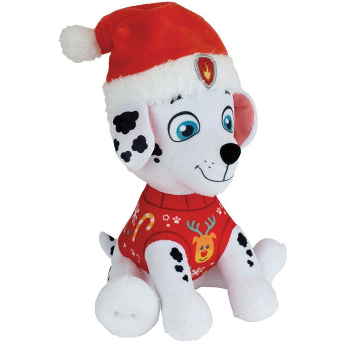 Jemini Lot de 3 peluches Pat'Patrouille Chase, Stella et Marcus version Noël +/- 17 cm
