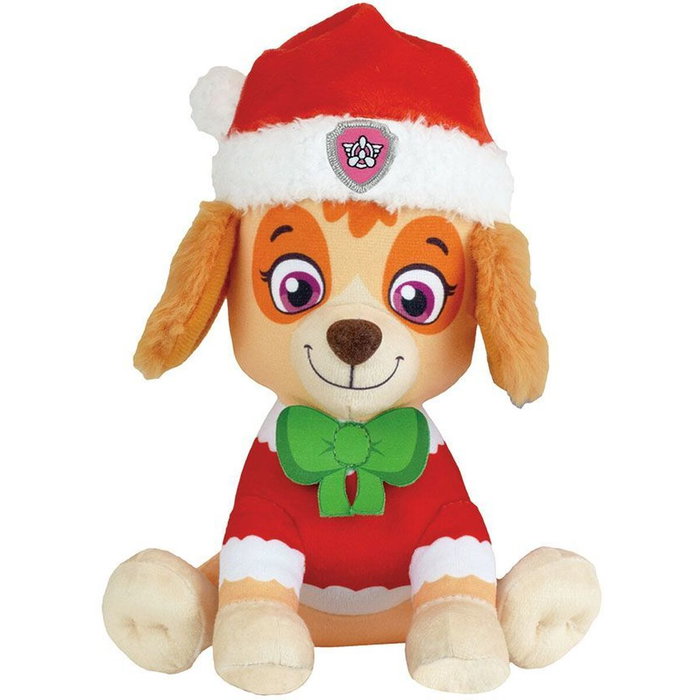 Jemini Lot de 3 peluches Pat'Patrouille Chase, Stella et Marcus version Noël +/- 17 cm