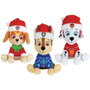 Jemini Lot de 3 peluches Pat'Patrouille Chase, Stella et Marcus version Noël +/- 17 cm