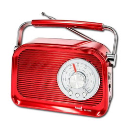 SAMI Radio Sami Vintage 3 bandes rouge AC/batterie multimédia