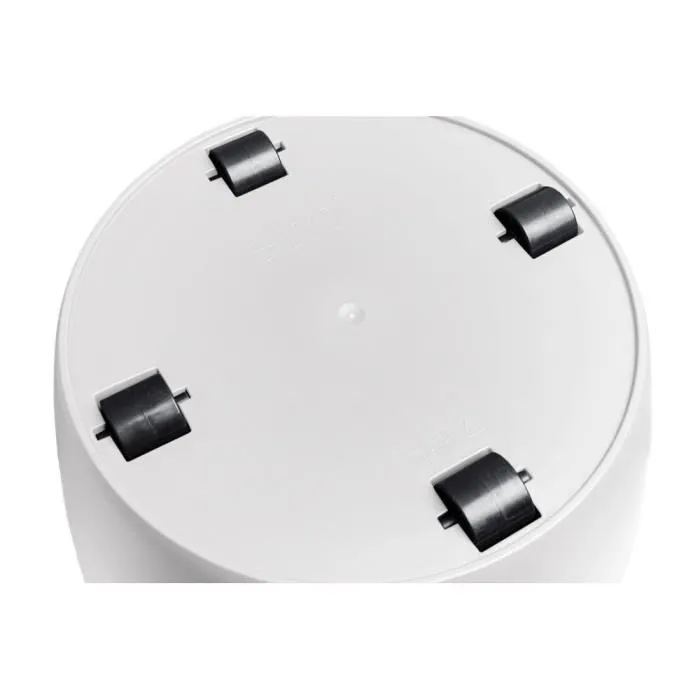 Elho Pot de fleurs rond Brussels avec roulettes - Ø 47 x H 44 cm - Intérieur - 100% recyclé - Blanc Elho Pot de fleurs rond Brussels avec roulettes - Ø 47 x H 44 cm - Intérieur - 100% recyclé - Blanc