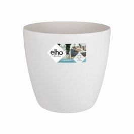 Elho Pot de fleurs rond Brussels avec roues - Blanc - Ø 47 x H 44 cm