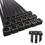 WOLFPACK LINEA PROFESIONAL Colliers de serrage en nylon noir 3,5 x 280 mm, sac de 100 unités
