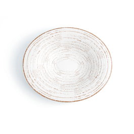 Ariane Assiette Creuse Porcelaine Tornado White 29 cm - Résistant au Four, Micro-ondes, Lave-vaisselle