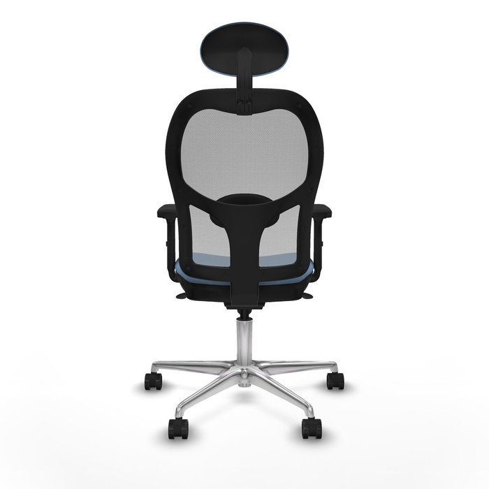 Piqueras y Crespo 2D086N1 Chaise de Bureau avec Appui-tête Bleu ciel
