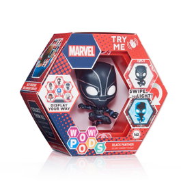 Wow stuff Figurine Wow! Pod Marvel Black Panther avec capteur de mouvement lumineux