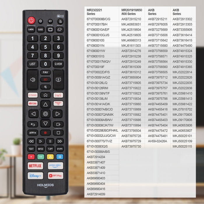 Holmios Télécommande universelle pour LG Smart TV