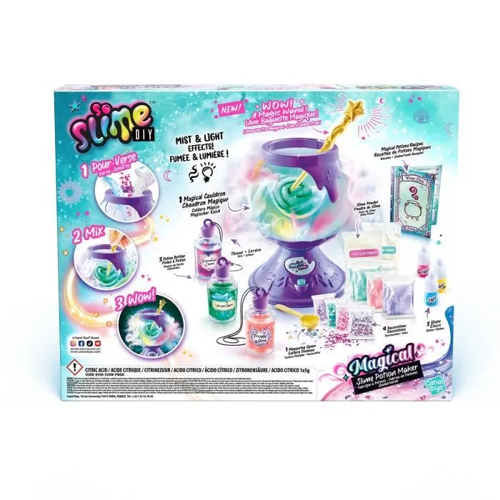 Canal Toys So Slime Magical SSC 371 Fabrique à potions magique avec 10 recettes de slime fluorescent, effervescent et changeant de couleur - À partir de 6 ans