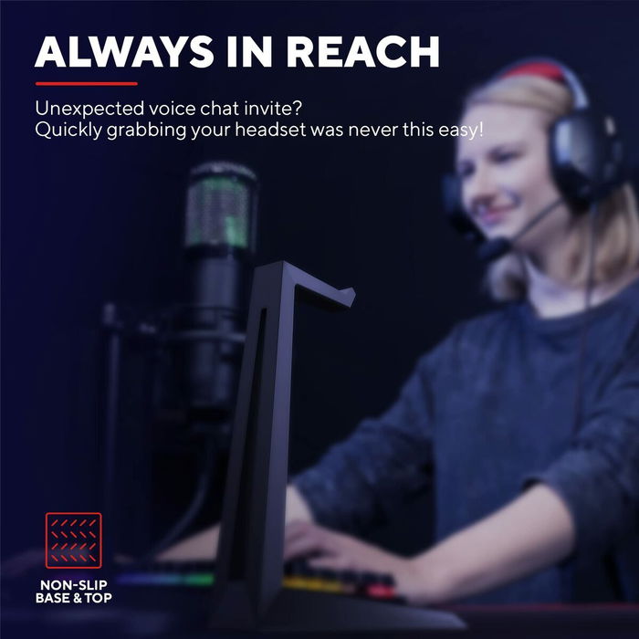 Support pour Écouteurs Gaming Trust GXT 260 Cendor Noir Support pour Écouteurs Gaming Trust GXT 260 Cendor Noir