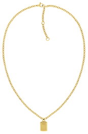 Tommy Hilfiger Collier Doré en Acier Inoxydable 45 cm