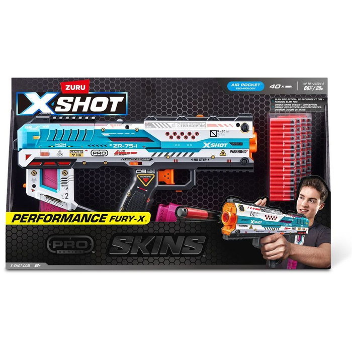 Zuru XSHOT Pro Fury-X - Pistolet à fléchettes avec 40 fléchettes Zuru XSHOT Pro Fury-X - Pistolet à fléchettes avec 40 fléchettes