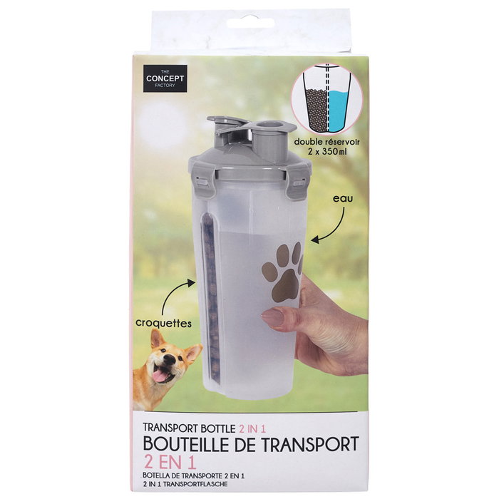 The Concept Factory Bouteille 2 en 1 700 ml pour animaux The Concept Factory Bouteille 2 en 1 700 ml pour animaux