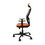 Piqueras y Crespo Chaise de Bureau Jorquera Orange et Gris avec Appui-tête