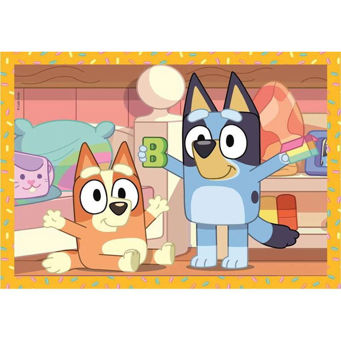CLEMENTONI Puzzle Progressif Bluey 4 en 1 (72 pièces) CLEMENTONI Puzzle Progressif Bluey 4 en 1 (72 pièces)