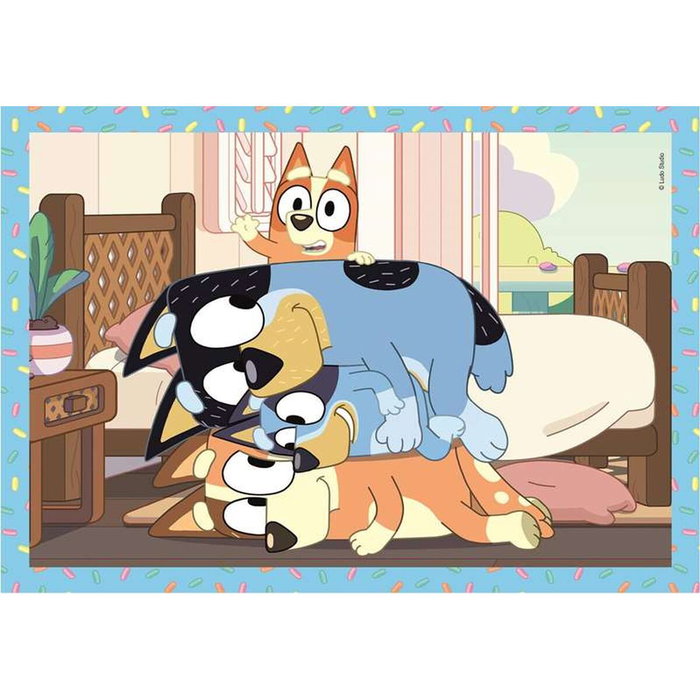 CLEMENTONI Puzzle Progressif Bluey 4 en 1 (72 pièces) CLEMENTONI Puzzle Progressif Bluey 4 en 1 (72 pièces)