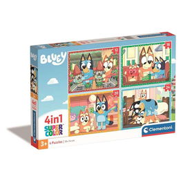 Puzzle Clementoni Bluey 4 Unités 72 Pièces