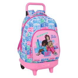 Cartable à roulettes Barbie Multicouleur 33 x 45 x 22 cm