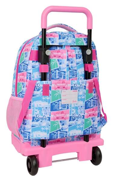 Safta Mochila Barbie avec roues compact extensible 33x45x22 cm