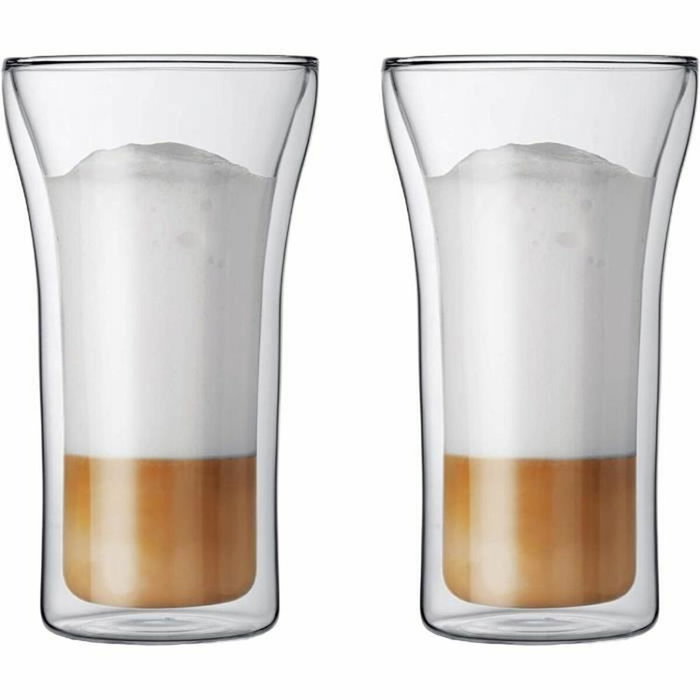 Bodum Assam Ensemble de 2 Verres à Double Paroi Transparent 0.2 l Bodum Assam Ensemble de 2 Verres à Double Paroi Transparent 0.2 l
