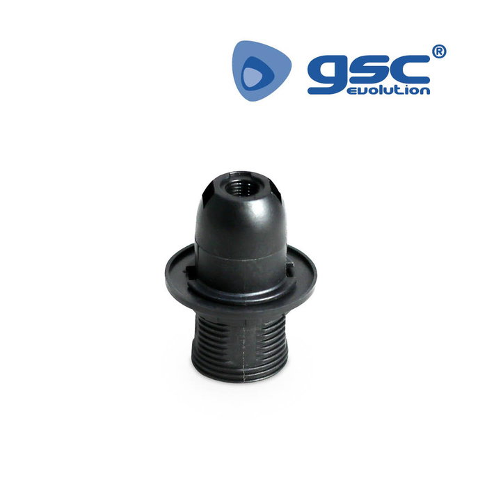 GSC Evolution Portalampes en thermoplastique semi-roscable E14 Noir