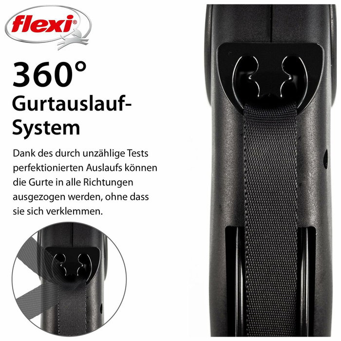 Laisse pour Chien Flexi Noir L