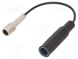 PER.PIC. Câble de connexion coaxial 0,15 m, DIN socle et SMA prise M10