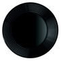 Plato Hondo Vidrio Harena Negro Luminarc 23,5 cm