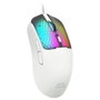 Mars Gaming MM-VIPER Souris Gaming Ultralégère 56g RGB Blanc - Souris Filaire avec Capteur Optique 12800 DPI
