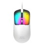 Mars Gaming MM-VIPER Souris Gaming Ultralégère 56g RGB Blanc - Souris Filaire avec Capteur Optique 12800 DPI