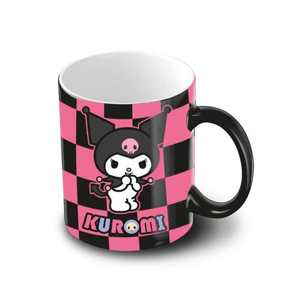Karactermania Kuromi Tasse en céramique 13 x 7,8 x 9,5 cm - Noire - Avec boîte cadeau
