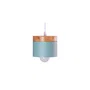Mikayla Suspension SKD-P1010-W - Lampe pendante en aluminium et bois, design moderne, hauteur réglable