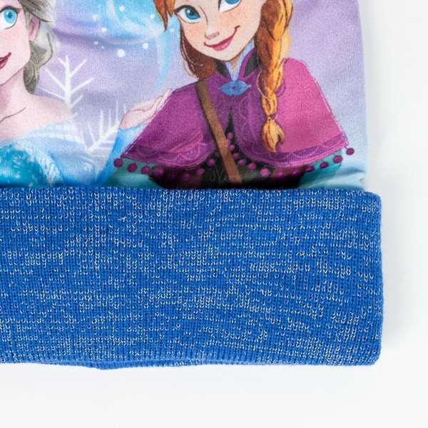 Cerdá Ensemble 3 pièces Snood Frozen (bonnet, cache-cou et gants) pour enfants 2 à 8 ans