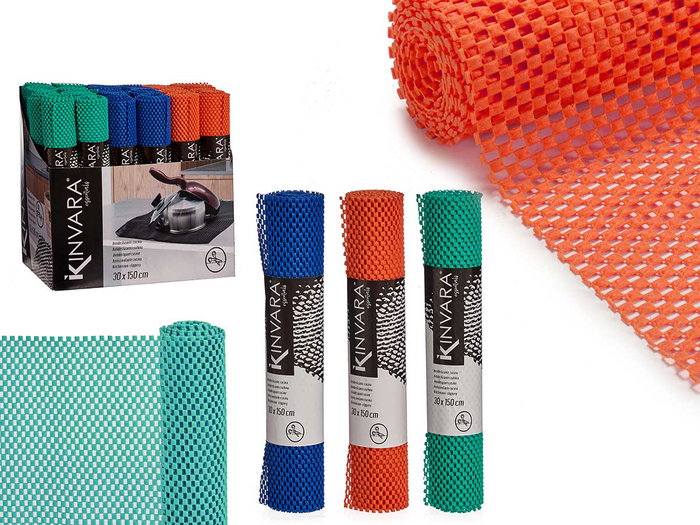 KINVARA Tapis antidérapant 30x150cm Bleu, Orange, Vert KINVARA Tapis antidérapant 30x150cm Bleu, Orange, Vert