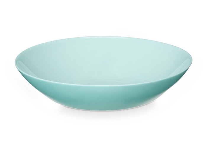 Vivalto Assiette Creuse Ronde Opal Vert 20 cm – Compatible Lave-vaisselle & Micro-ondes (Set de 24)