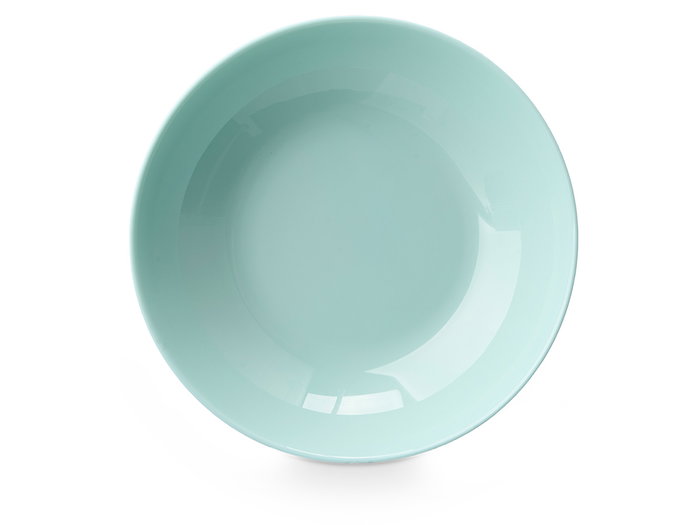 Vivalto Assiette Creuse Ronde Opal Vert 20 cm – Compatible Lave-vaisselle & Micro-ondes (Set de 24)