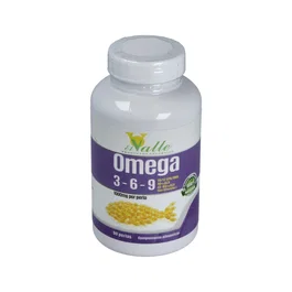 EL VALLE Complément Alimentaire Oméga 3-6-9 90 Perles - 1000mg, Maintien Cardiovasculaire