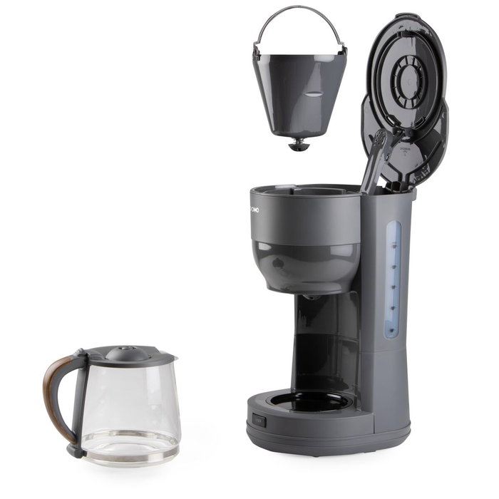 Domo DO754K Cafetière filtre Gris et Bois Domo DO754K Cafetière filtre Gris et Bois