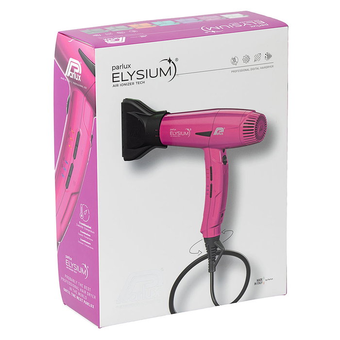 Parlux Elysium #Fuchsia 2300W Sèche-cheveux 9 vitesses 9 températures Air Ionizer 3 buses