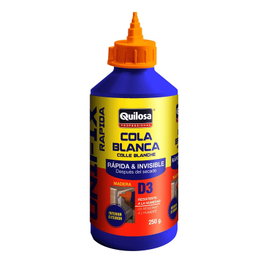 QUILOSA UNIFIX Colle blanche rapide D3 250 g pour bois, aggloméré, papier, textile, modelisme et céramique