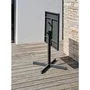 City Garden - Louise - Table de jardin pliante, acier anthracite 70x70 cm