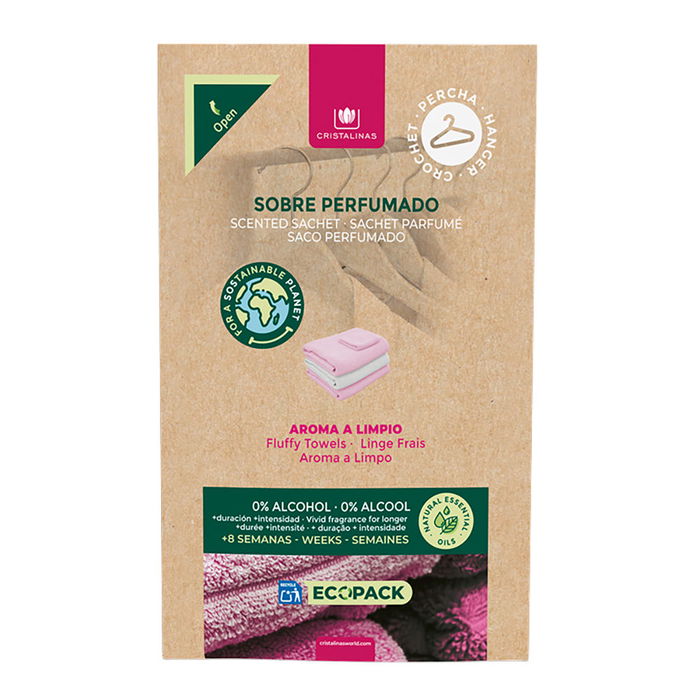 Cristalinas Désodorisant placard intégral 0% parfum frais Ecopack 1 unite