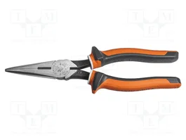 Klein Tools Pince isolée à bec arrondi et tranchants trempés
