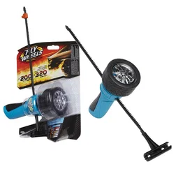 Jakks Pacific Roues Volantes avec Pneu et Éjecteur Méchant Rival, Noir/Bleu