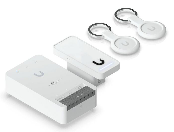 Ubiquiti Door Hub Mini + G3 Reader + 2 x Pocket Keyfobs, blanc