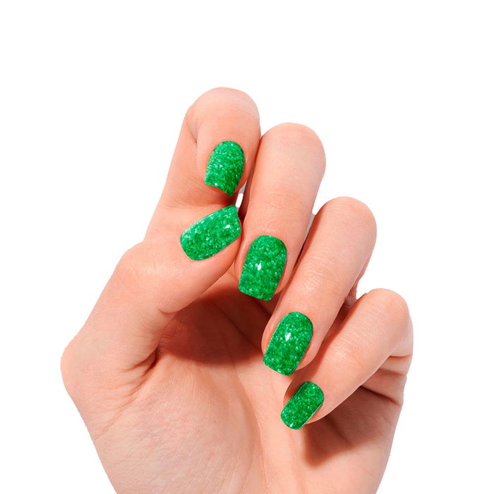 Nooves Feuilles à Ongles en Gel Jade Glitter Glam #glitter green 20 u Nooves Feuilles à Ongles en Gel Jade Glitter Glam #glitter green 20 u