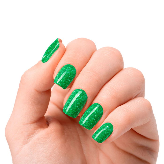 Nooves Feuilles à Ongles en Gel Jade Glitter Glam #glitter green 20 u Nooves Feuilles à Ongles en Gel Jade Glitter Glam #glitter green 20 u