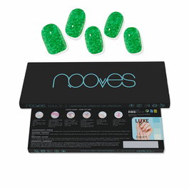 Feuilles de gel pour ongles Nooves Láminas De Uñas De Gel Glitter green 20 Pièces