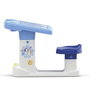 Chicos Pupitre avec banc Bluey - Bureau d'enfant avec table et chaise, dimensions 57 x 73 x 49 cm